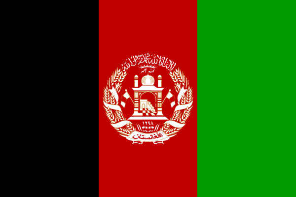 Current flag of Afghanistan